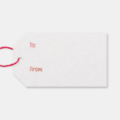 Valentijnsdag Teckel Dogs Cadeaulabel (Achterkant Horizontaal)