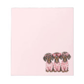 Valentijnsdag Teckel Dogs Notitieblok (Voorkant)