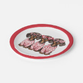 Valentijnsdag Teckel Dogs Papieren Bordje (Gekanteld)