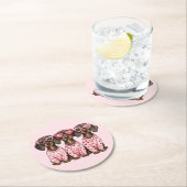 Valentijnsdag Teckel Dogs Ronde Kartonnen Onderzetter (Insitu)