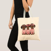 Valentijnsdag Teckel Dogs Tote Bag (Voorkant (product))