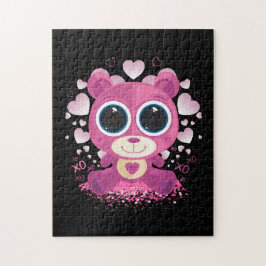 Valentijnsdag Teddy Bear Legpuzzel