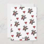 Valentijnsdag Teddy Bear Teacher Valentijn Feestdagenkaart (Achterkant)