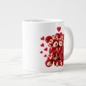 Valentijnsdag Teddybeer Mok (Voorkant rechts)