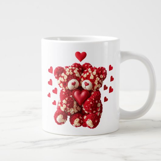 Valentijnsdag Teddybeer Mok (Rechts)