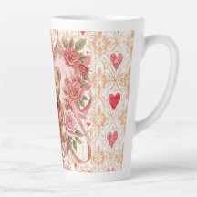 Valentijnsdag, Teddybeer, Roze Hart en Bloem