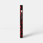 Valentijnsdag telefoonhoesje Leuke harten monogram iPhone Hoesje (Linkerkant)