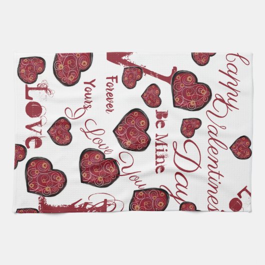 VALENTIJNSDAG THEEDOEK (Horizontaal)