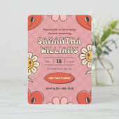 Valentijnsdag thema baby shower uitnodiging (Staand voorkant)