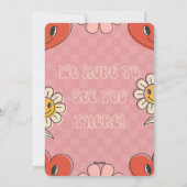 Valentijnsdag thema baby shower uitnodiging (Achterkant)