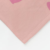 Valentijnsdag thema fleece deken (Hoek)