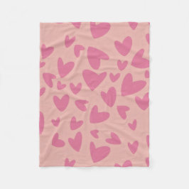 Valentijnsdag thema fleece deken