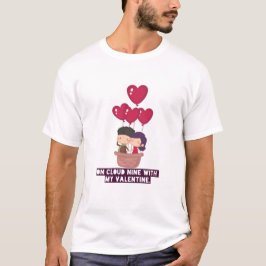 Valentijnsdag Thema koppelontwerp T-shirt