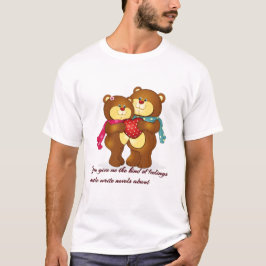 Valentijnsdag Thema koppelontwerp T-shirt