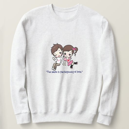 Valentijnsdag Thema liefde Design Sweatshirt (Design voorkant)