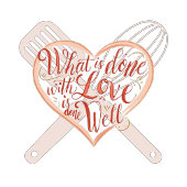 Valentijnsdag thema Schort - Keuken Gift