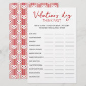 Valentijnsdag Think Fast, Think Quick party game (Voorkant / Achterkant)