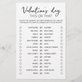 Valentijnsdag This or that spel Bewerkbaar spel (Voorkant)