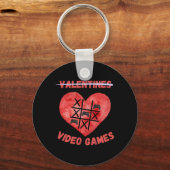 Valentijnsdag Tic Tac Toe Grappige Valentijn Video Sleutelhanger (Voorkant)