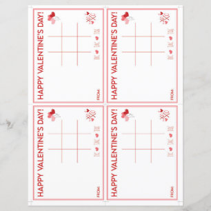 Valentijnsdag Tic Tac Toe Printable Gift