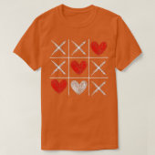 Valentijnsdag Tic Tac Toe Valentijn Funny Love H T-shirt (Design voorkant)