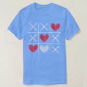 Valentijnsdag Tic-Tac-Toe XO-XO Funny Valentijn G T-shirt (Design voorkant)