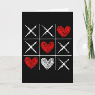 Valentijnsdag Tic-tac-toe Xo-xo Grappige Valentijn Kaart