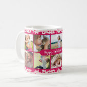 Valentijnsdag Tien Fotocollage met hart Koffiemok (Voorkant links)
