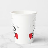 Valentijnsdag tijdelijke tattoos papieren bekers (Links)