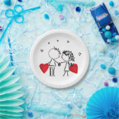 Valentijnsdag tijdelijke tattoos papieren bordje (Feest)