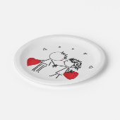 Valentijnsdag tijdelijke tattoos papieren bordje (Gekanteld)