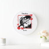 Valentijnsdag Tijdloze Liefde Hart Lijst Muur Grote Klok (Huis)