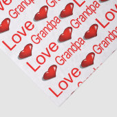 Valentijnsdag Tissue Paper Love Grandfather Tissuepapier (Detail)