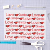 Valentijnsdag Tissue Paper Love Grandfather Tissuepapier (Craft)