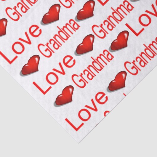 Valentijnsdag Tissue Paper Love Mom Grootmoeder Tissuepapier (Detail)