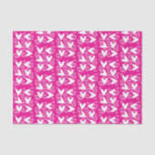 Valentijnsdag Tissue Paper White Hearts Tissuepapier (Voorkant)