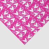 Valentijnsdag Tissue Paper White Hearts Tissuepapier (Detail)