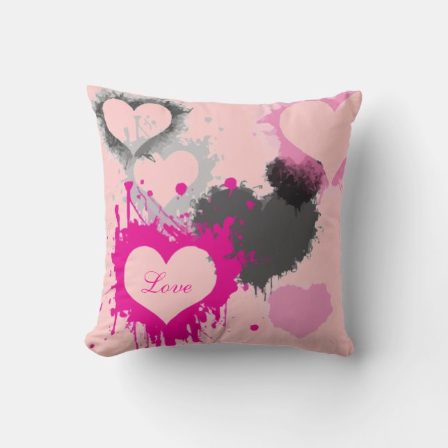  Valentijnsdag Toss Pillow - Hearts Kussen (Voorkant)