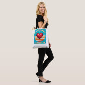 Valentijnsdag tote bag (Op model)