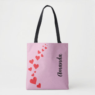 Valentijnsdag trapsgewijs rood hart Tas