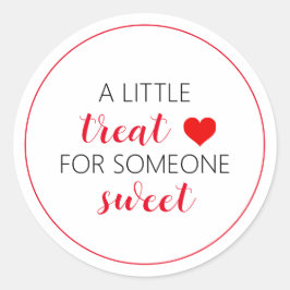 Valentijnsdag Treat Label