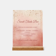 Valentijnsdag Treat Table Bord - Blush Roze & Goud