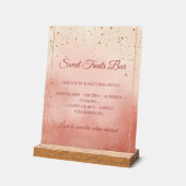 Valentijnsdag Treat Table Bord - Blush Roze & Goud (Hoek)