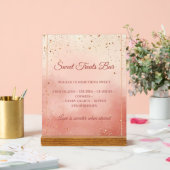 Valentijnsdag Treat Table Bord - Blush Roze & Goud (Huwelijk)