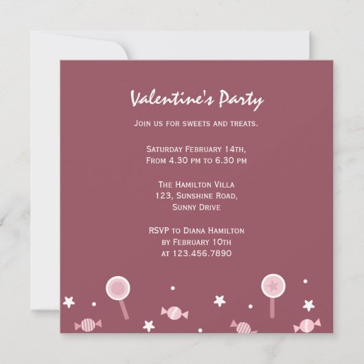 Valentijnsdag Treats Kaart (Voorkant)