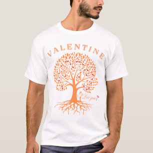 Valentijnsdag Tree Graphic T-shirt