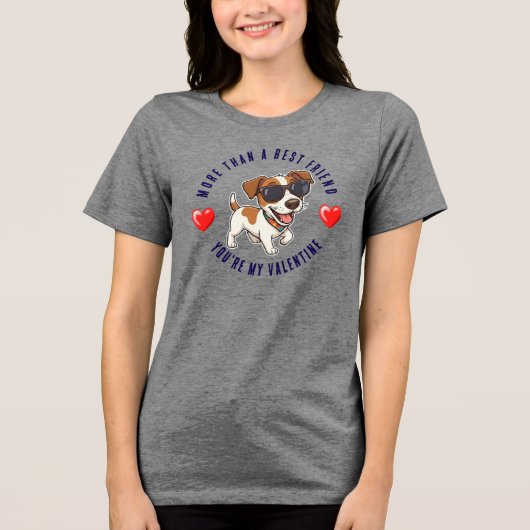 Valentijnsdag Tri-Blend Shirt (Voorkant)