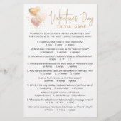 Valentijnsdag Trivia Game met Antwoorden (Voorkant)