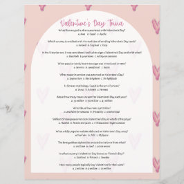 Valentijnsdag Trivia Spel Met Antwoorden