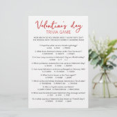 Valentijnsdag Trivia-spel met antwoorden (Staand voorkant)